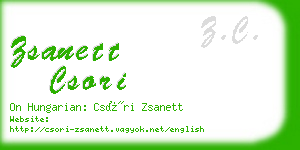 zsanett csori business card